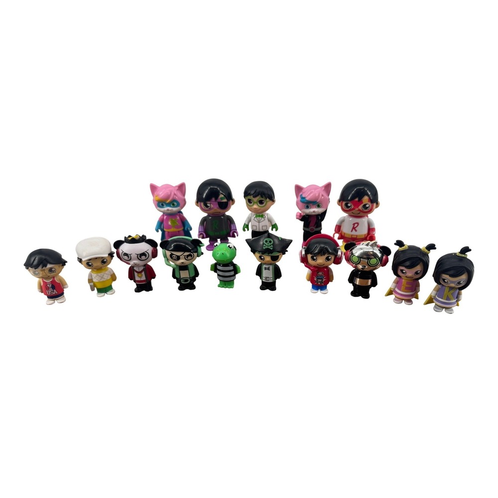 Ryan's World Figures Lot 15pc Red Titan Combo Panda Kids pirates